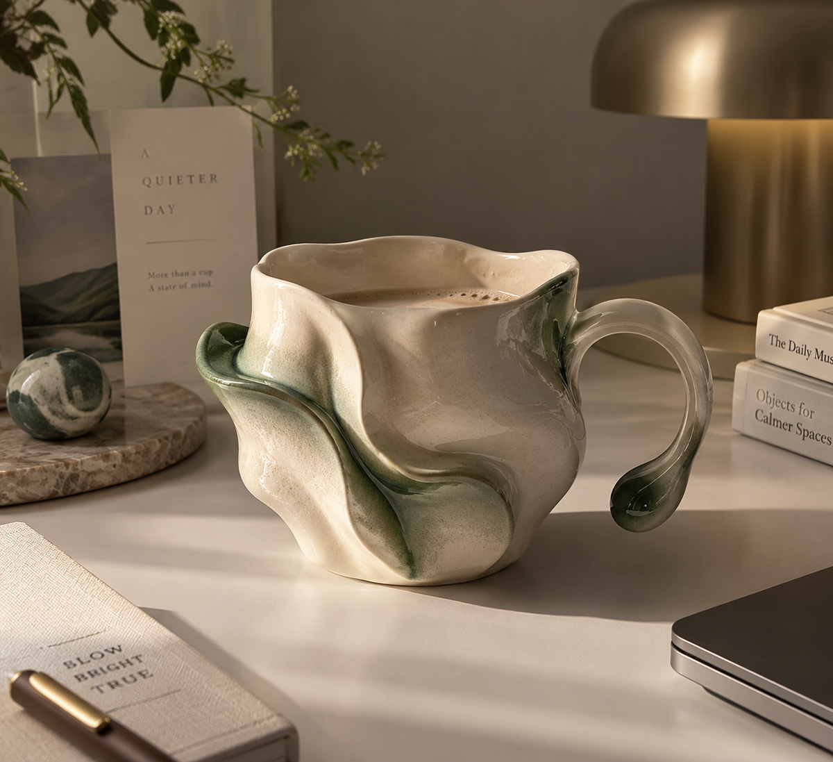 Sculptural Ceramic Mug