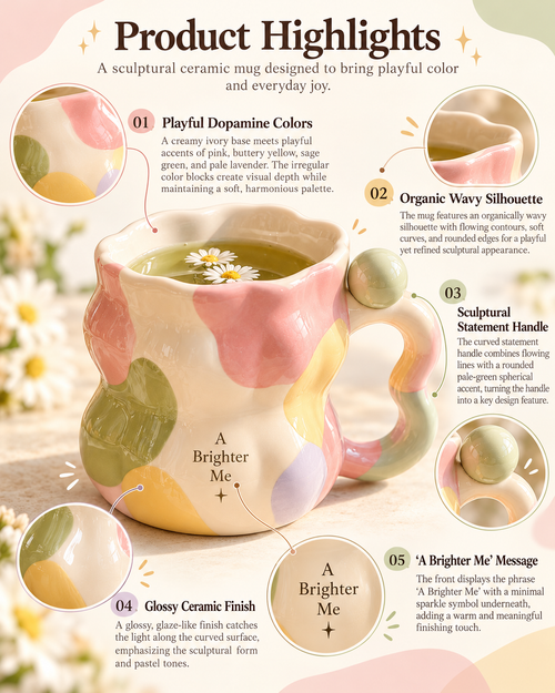 Dopamine Sculptural Ceramic Mug