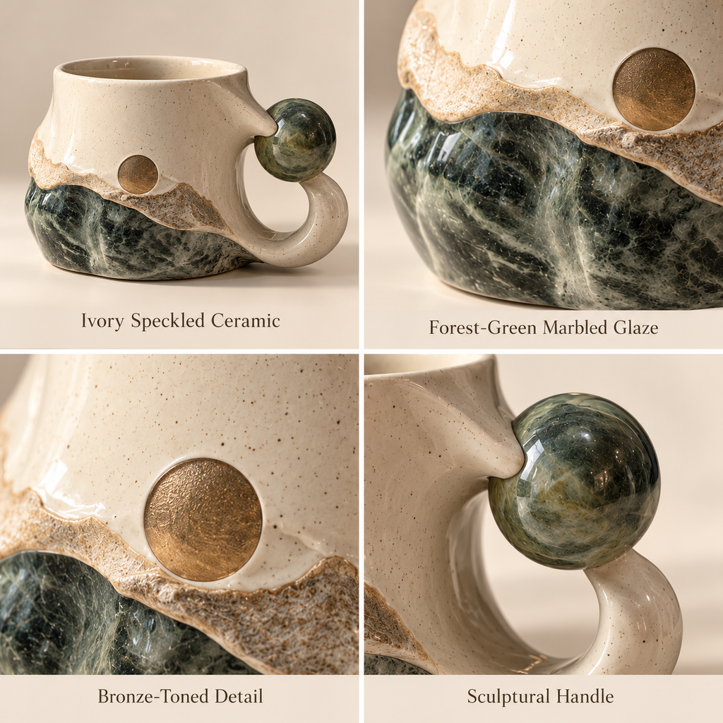 Sculptural Ceramic Mug