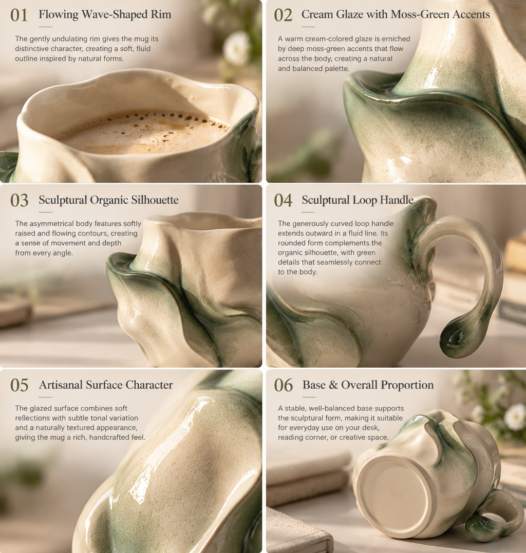 Sculptural Ceramic Mug