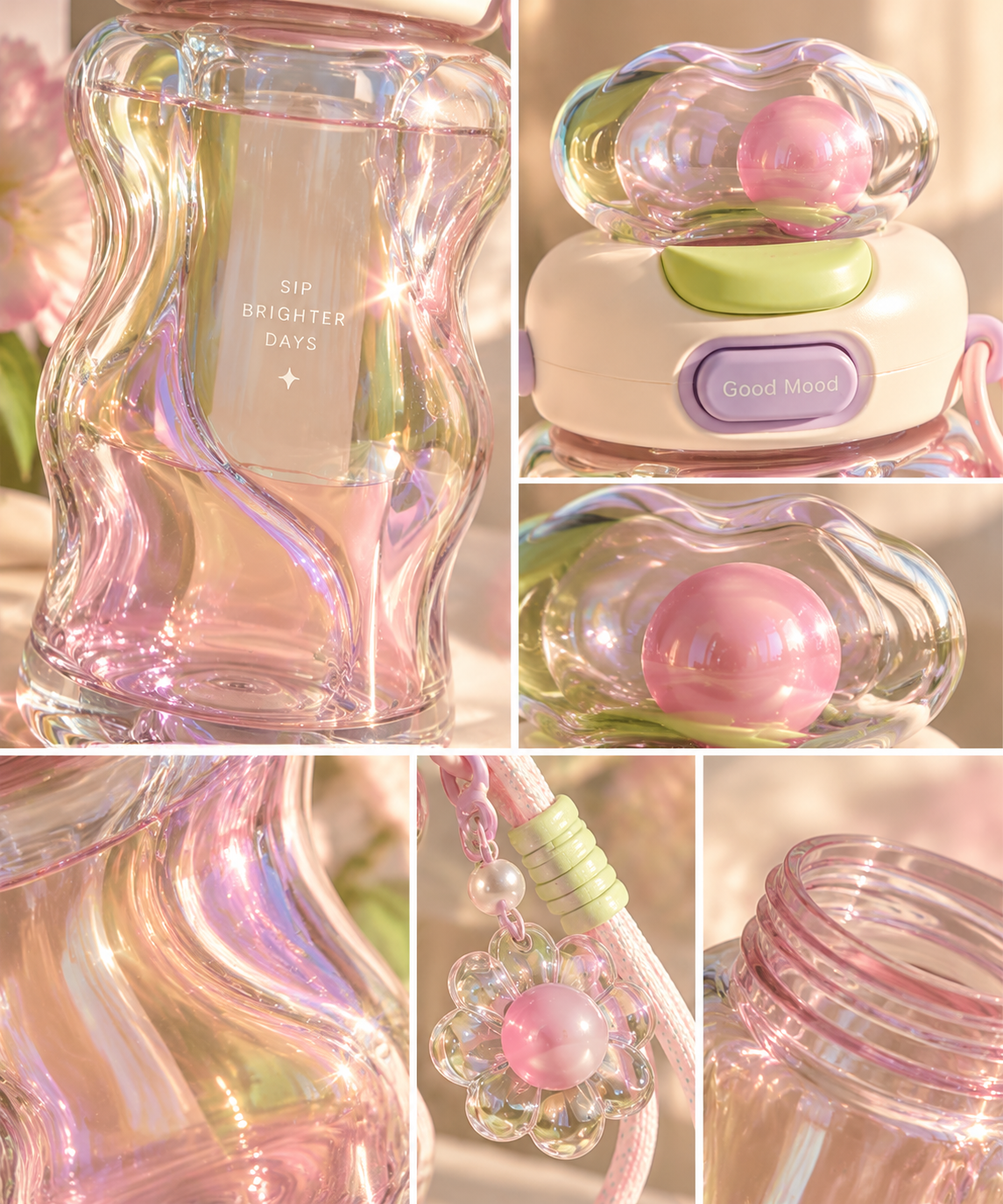 Dreamy Iridescent Water Bottle