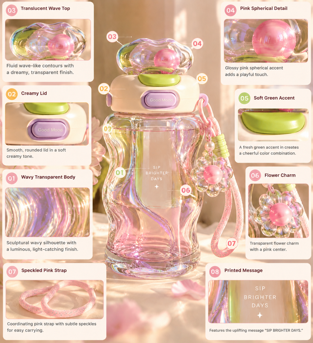 Dreamy Iridescent Water Bottle