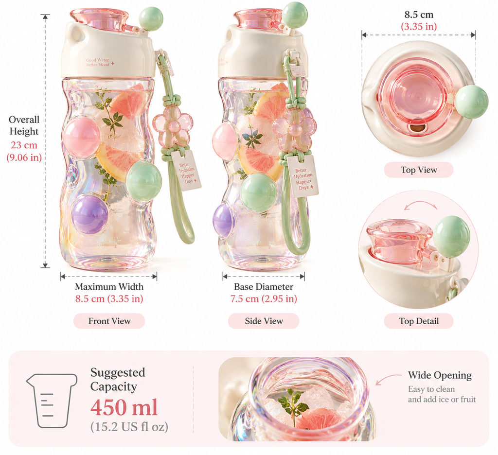 Iridescent Dopamine Water Bottle