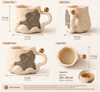 Sculptural Celestial Ceramic Mug