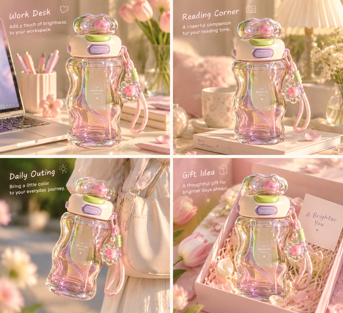 Dreamy Iridescent Water Bottle