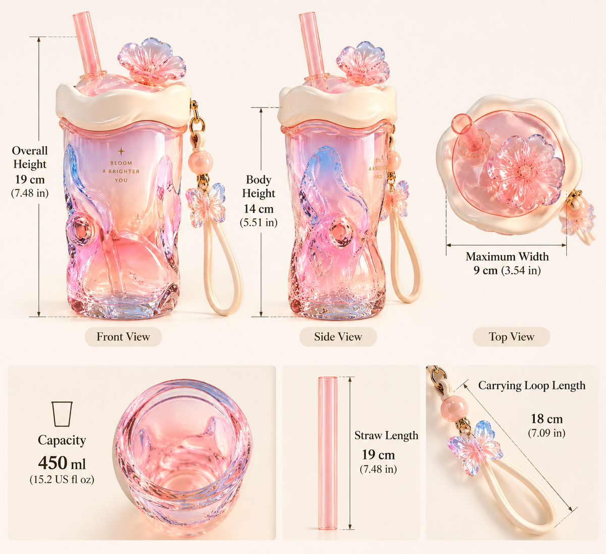A Sculptural Iridescent Tumbler