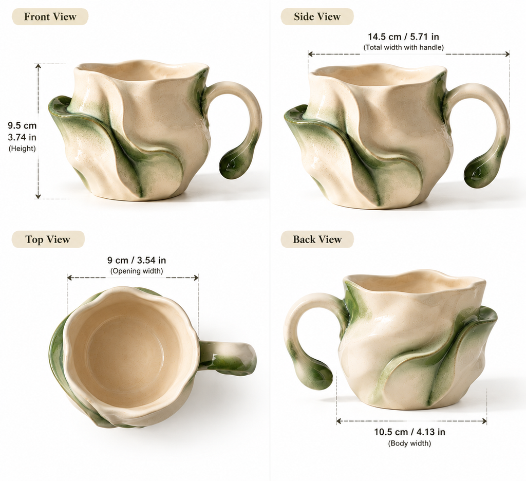Sculptural Ceramic Mug