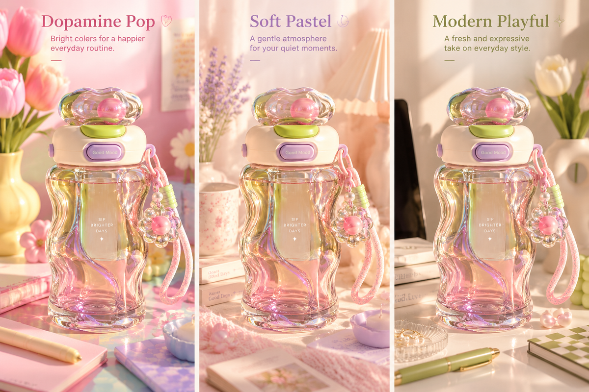 Dreamy Iridescent Water Bottle